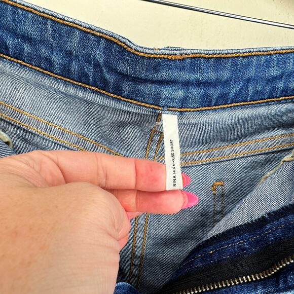 Rag and Bone Nina High Rise Denim Balboa Jean Roll Up or Cut Off Shorts 34 - Picture 16 of 16